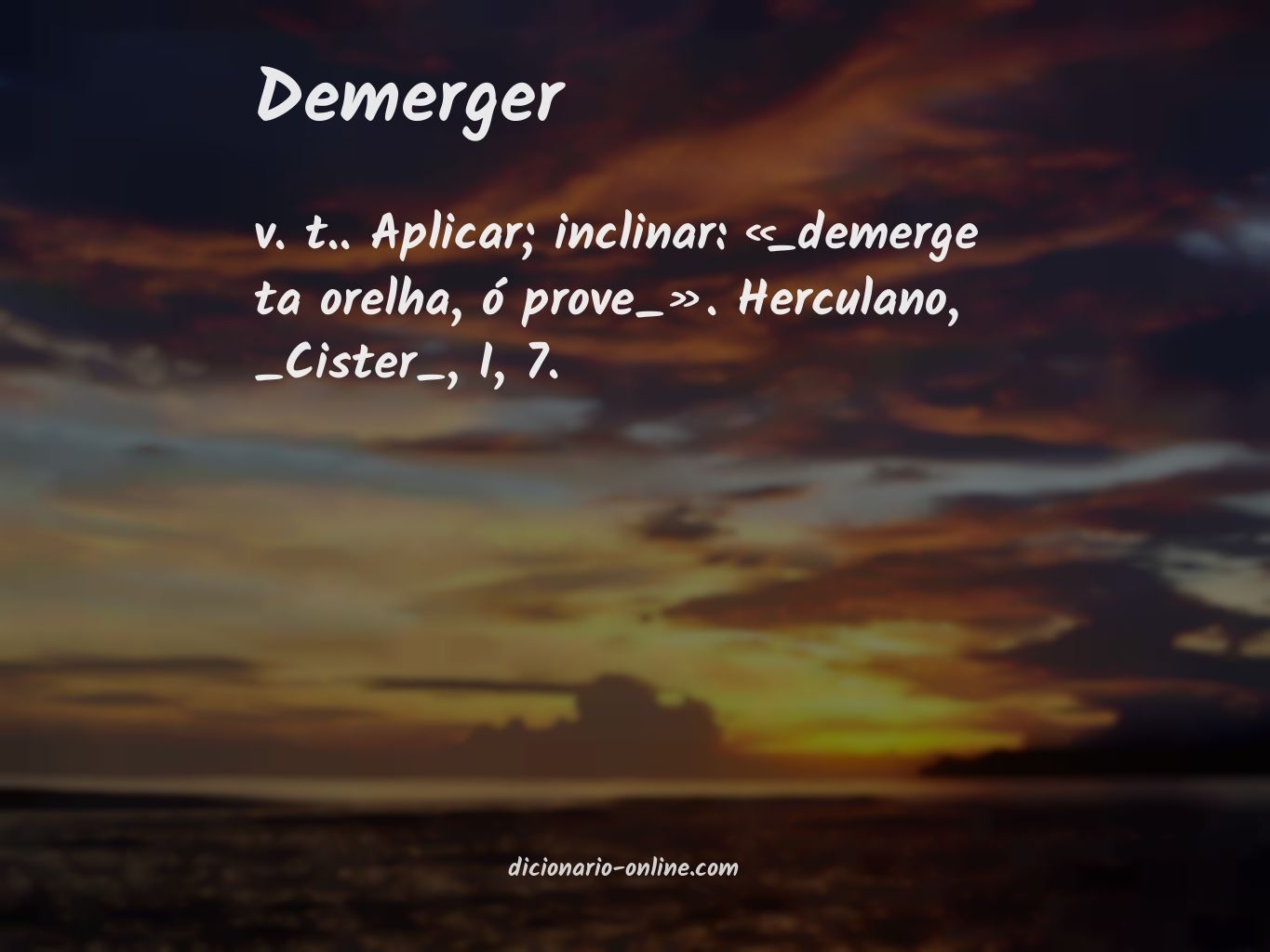 Significado de demerger