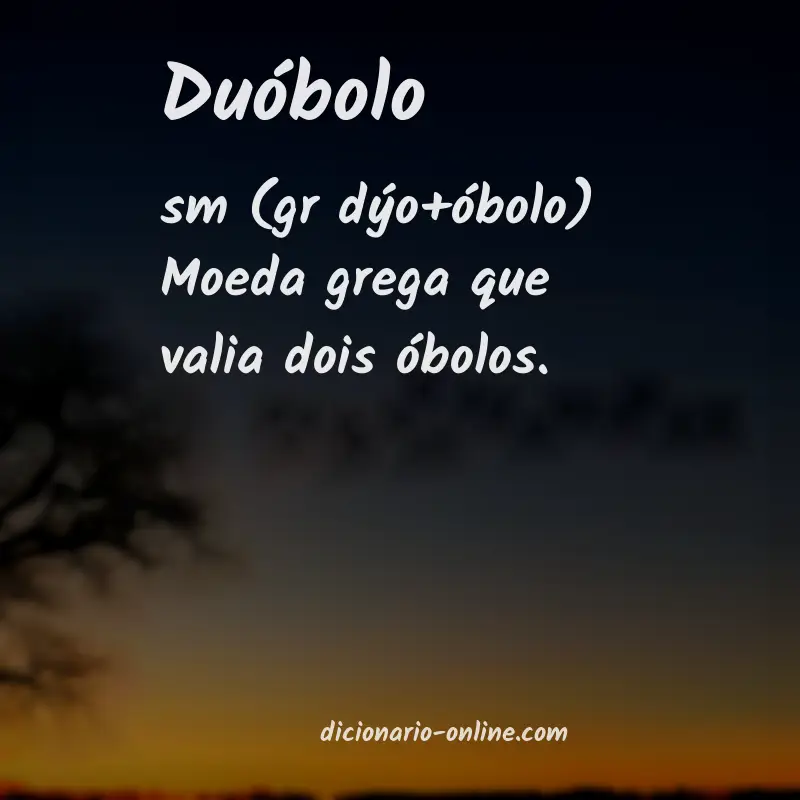 Significado de duóbolo