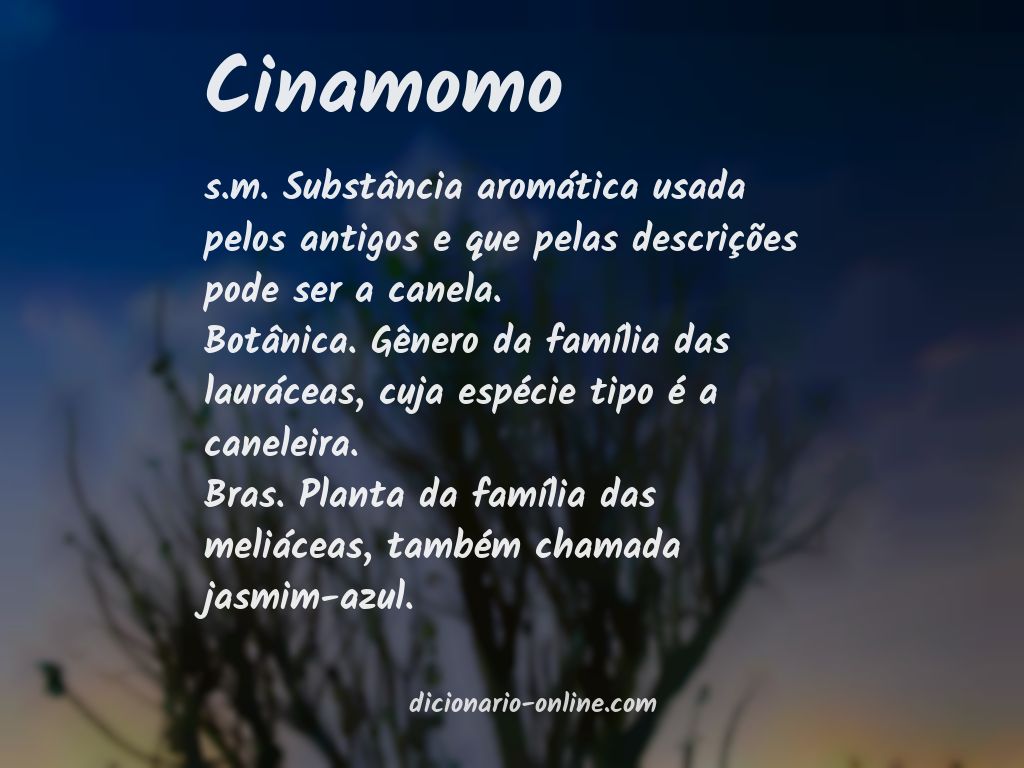 Significado de cinamomo