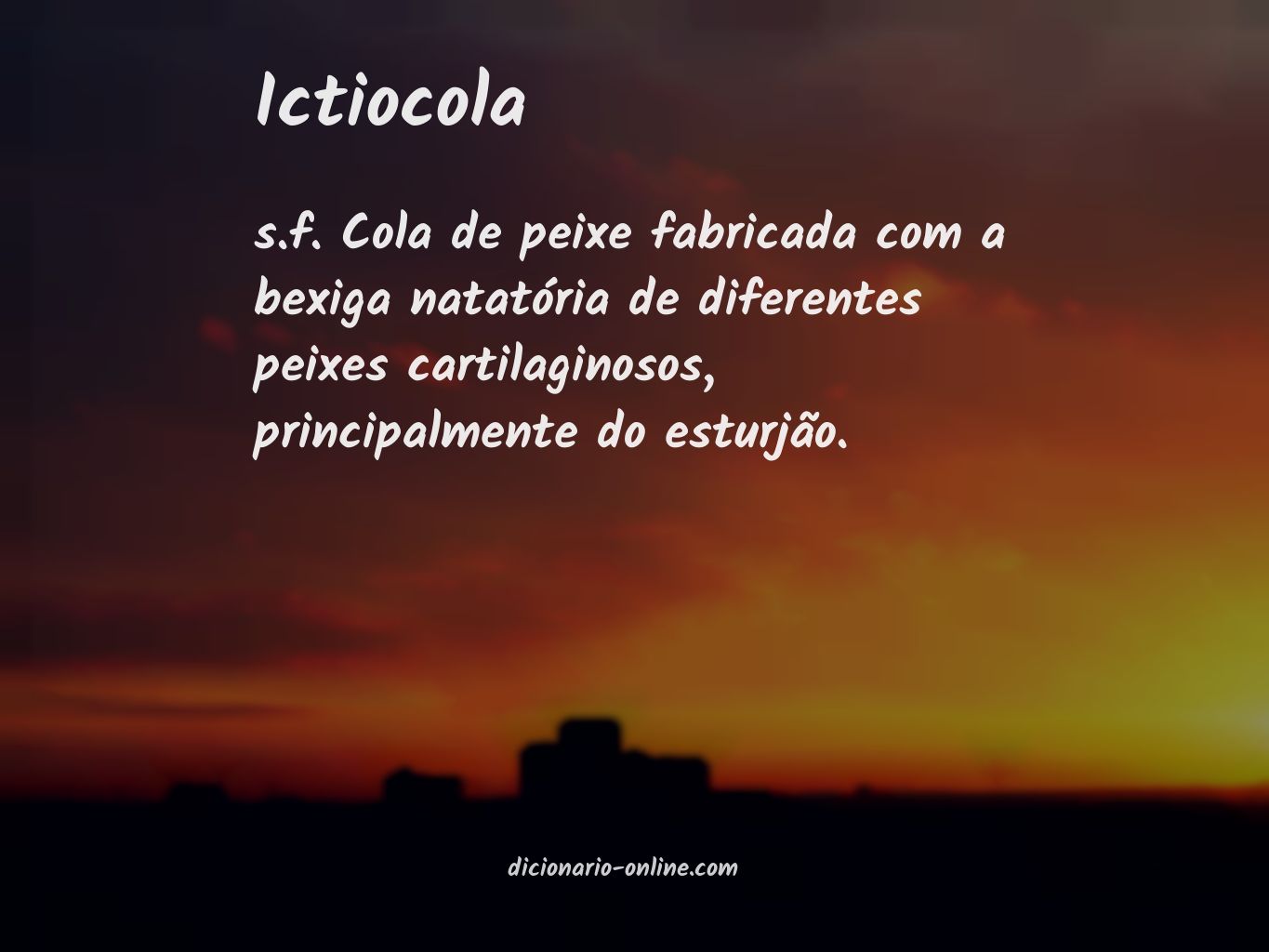 Significado de ictiocola