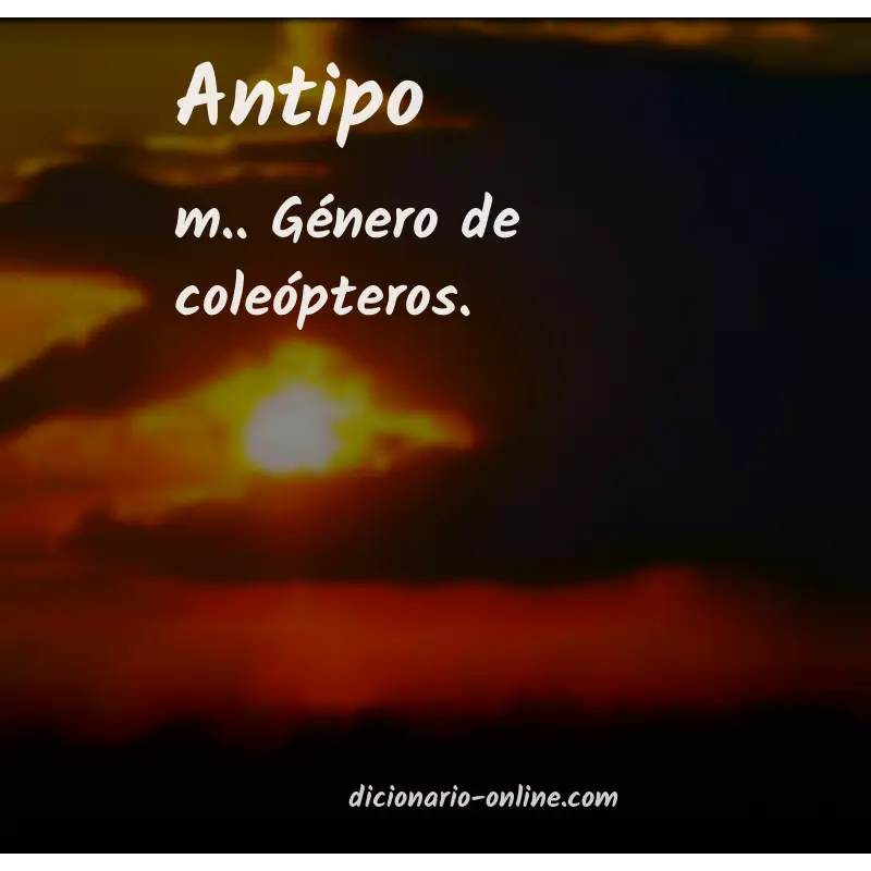 Significado de antipo