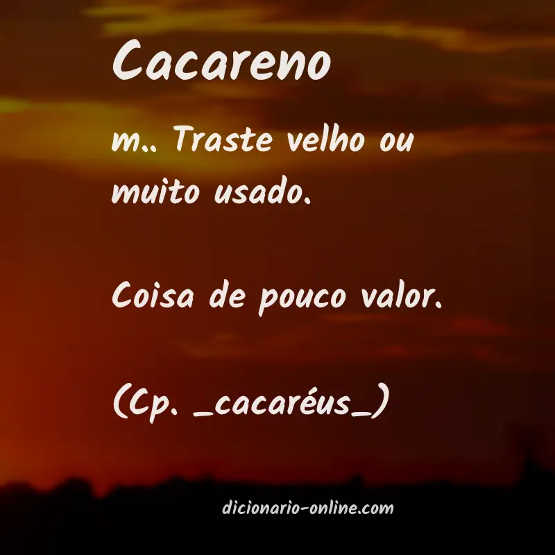 Significado de cacareno