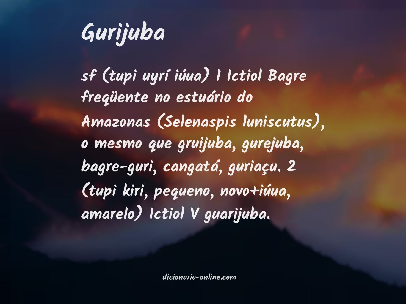 Significado de gurijuba