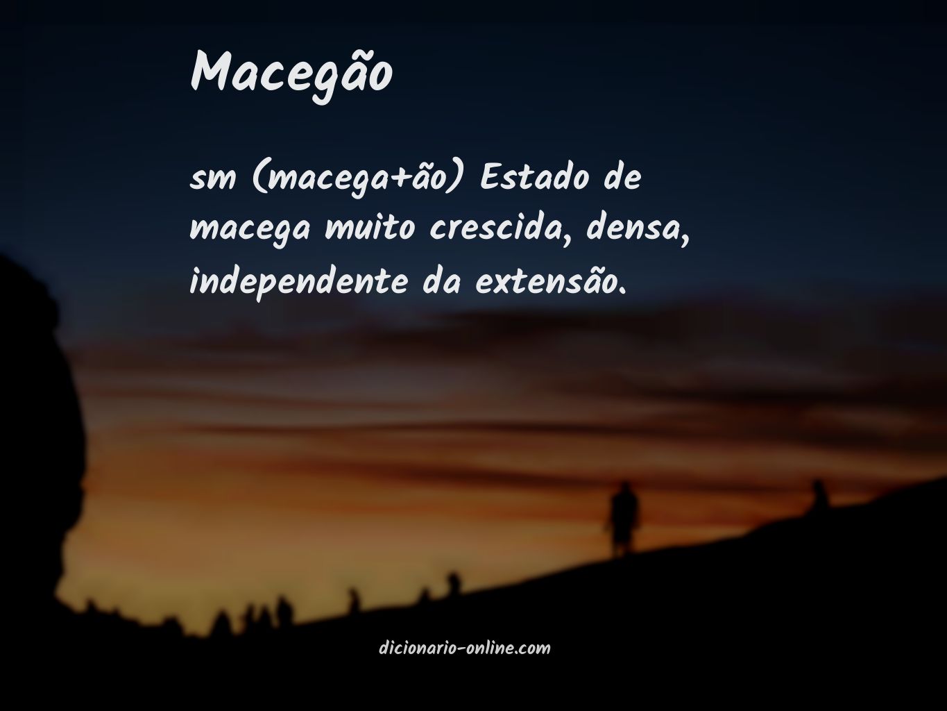 Significado de macegão