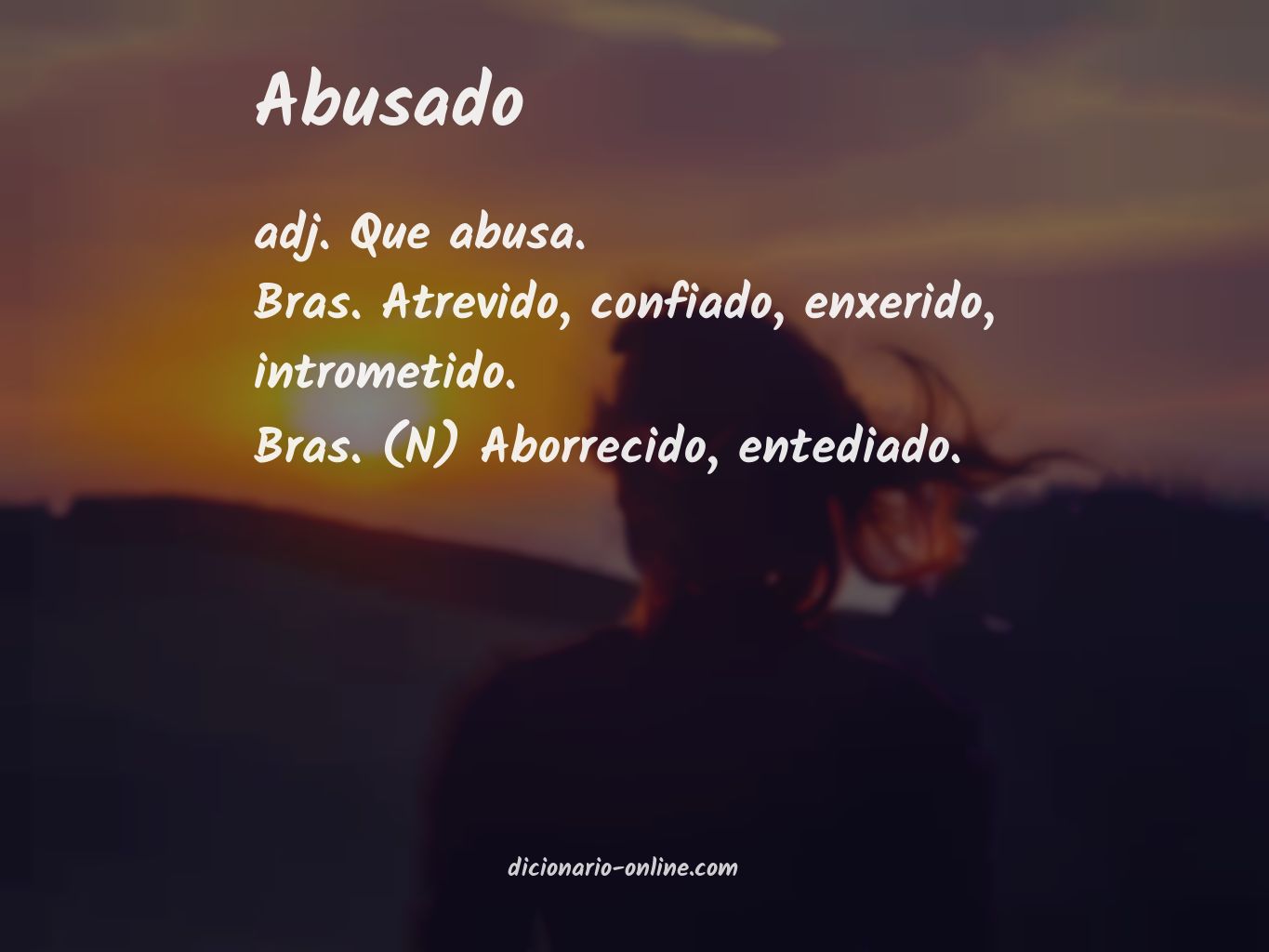 Significado de abusado