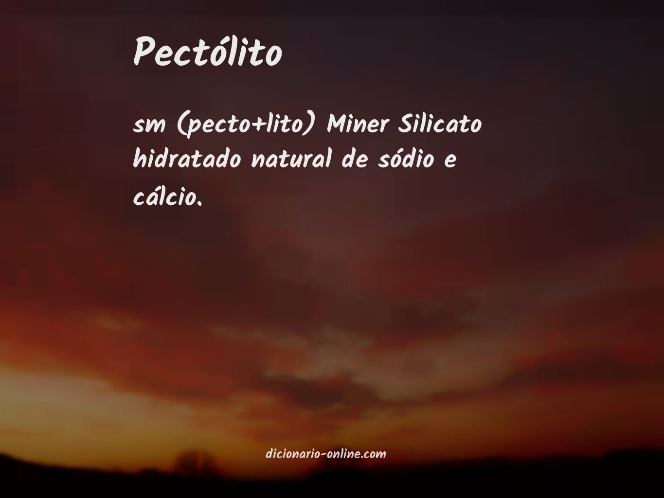 Significado de pectólito