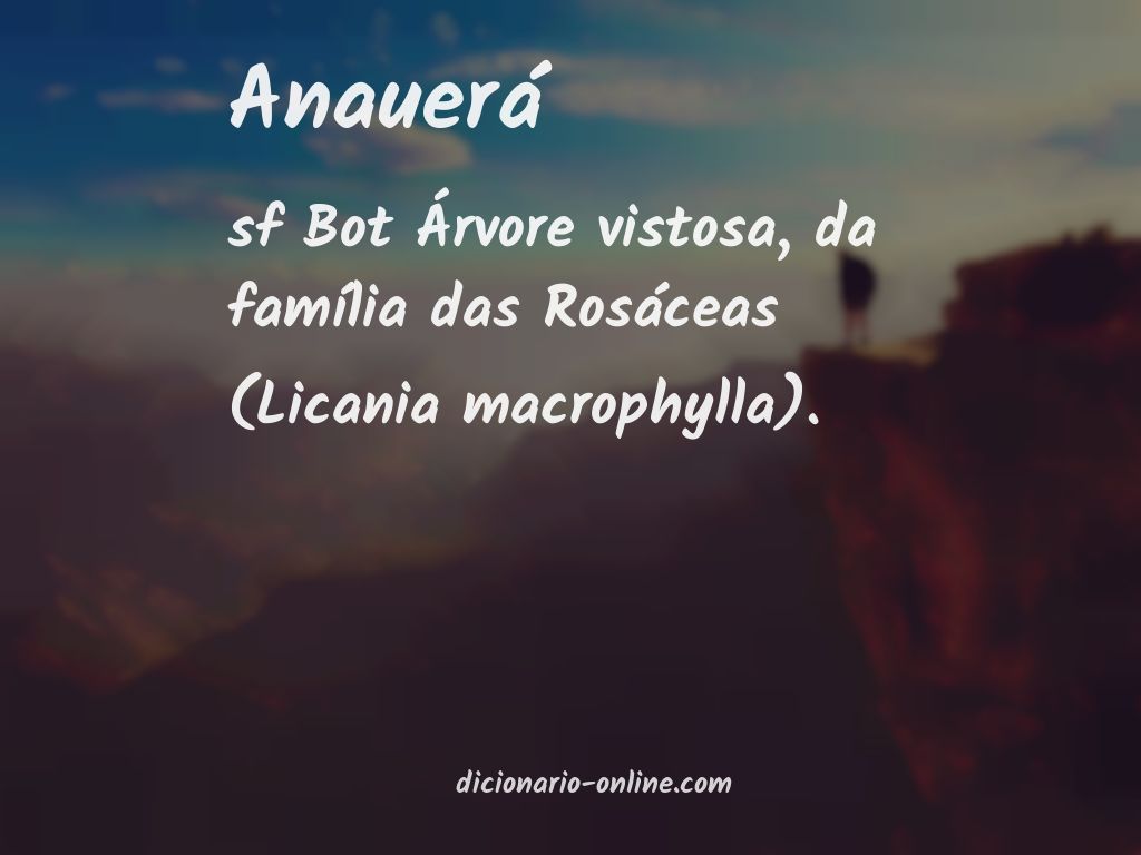 Significado de anauerá