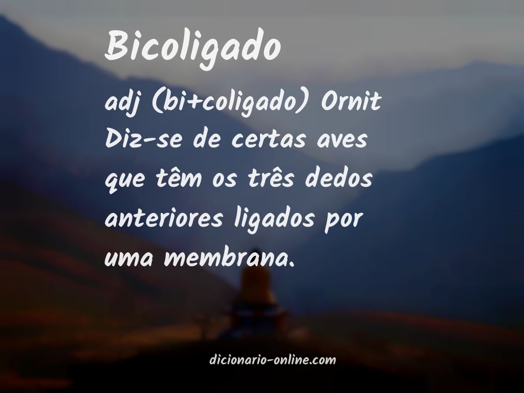 Significado de bicoligado