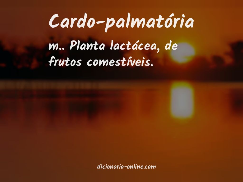 Significado de cardo-palmatória