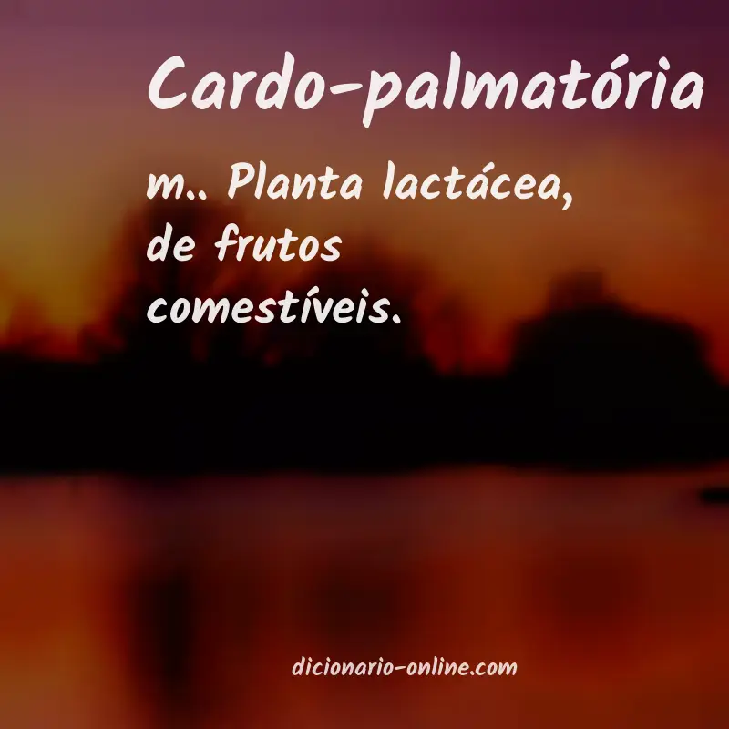 Significado de cardo-palmatória
