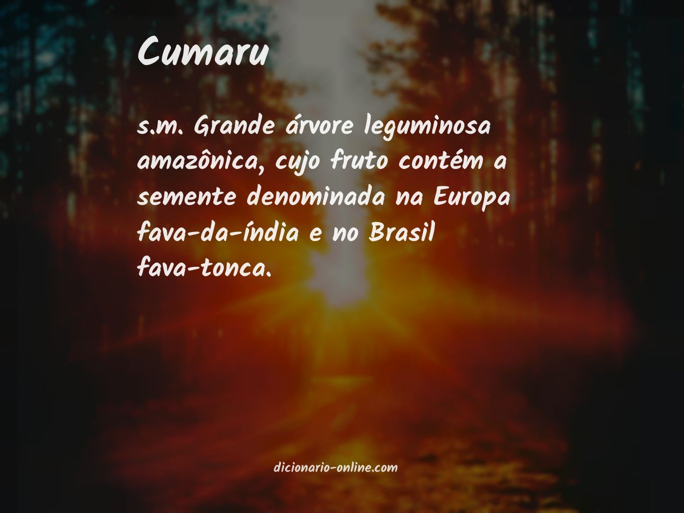 Significado de cumaru