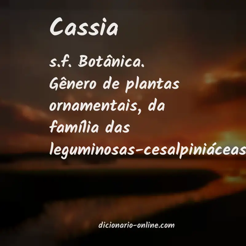 Significado de cassia