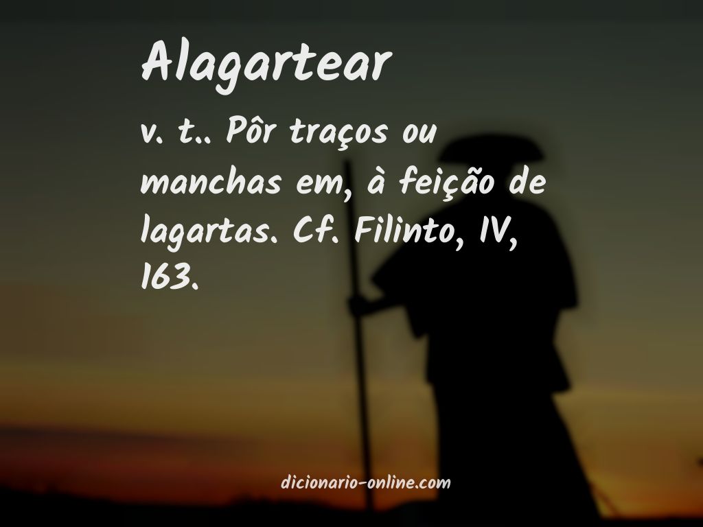 Significado de alagartear