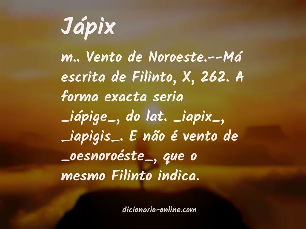 Significado de jápix