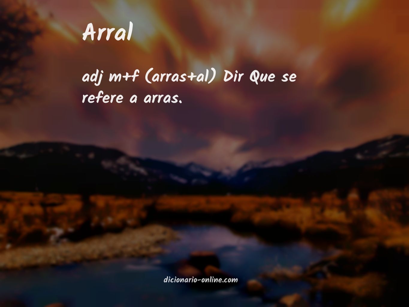 Significado de arral