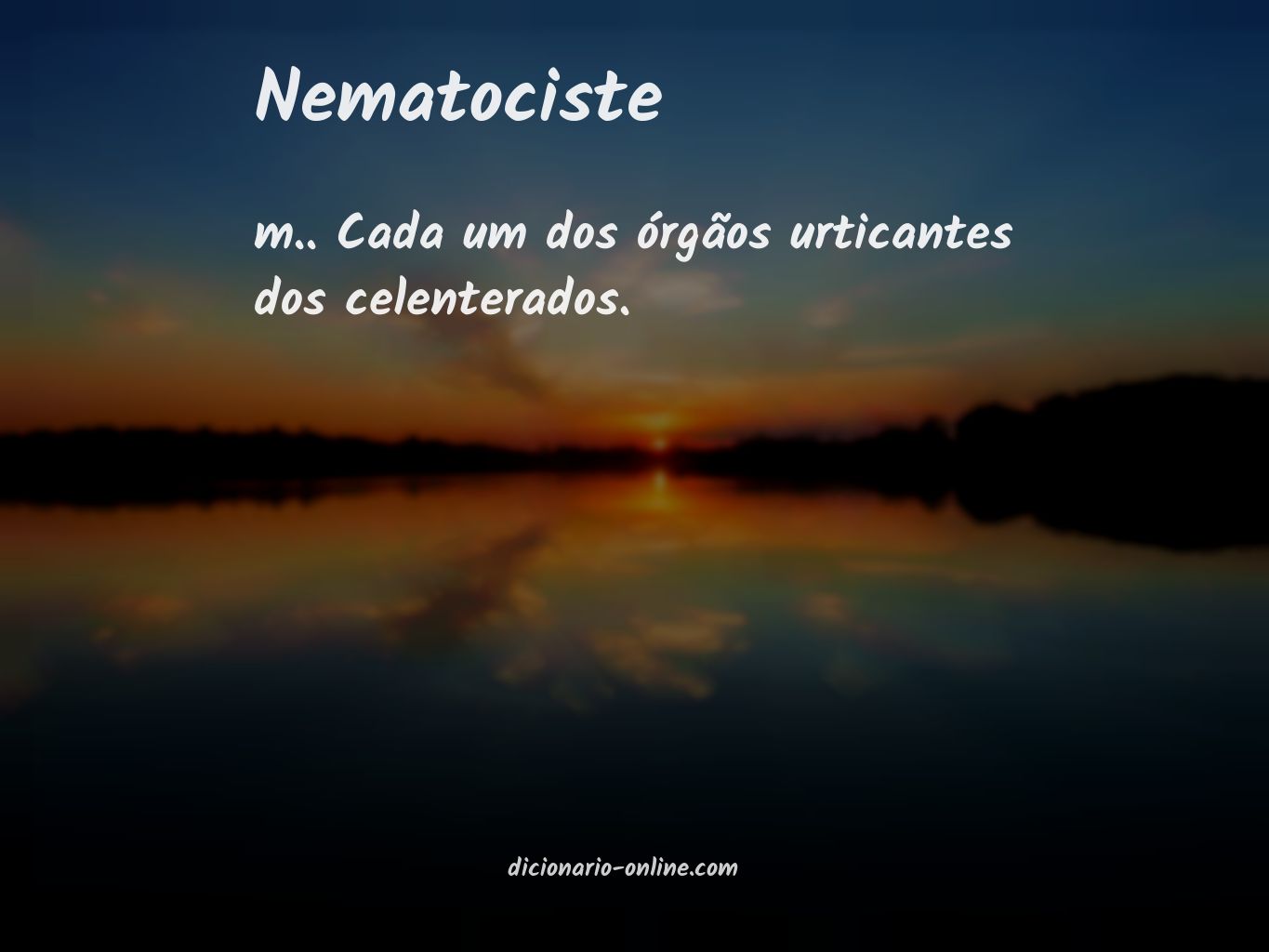 Significado de nematociste