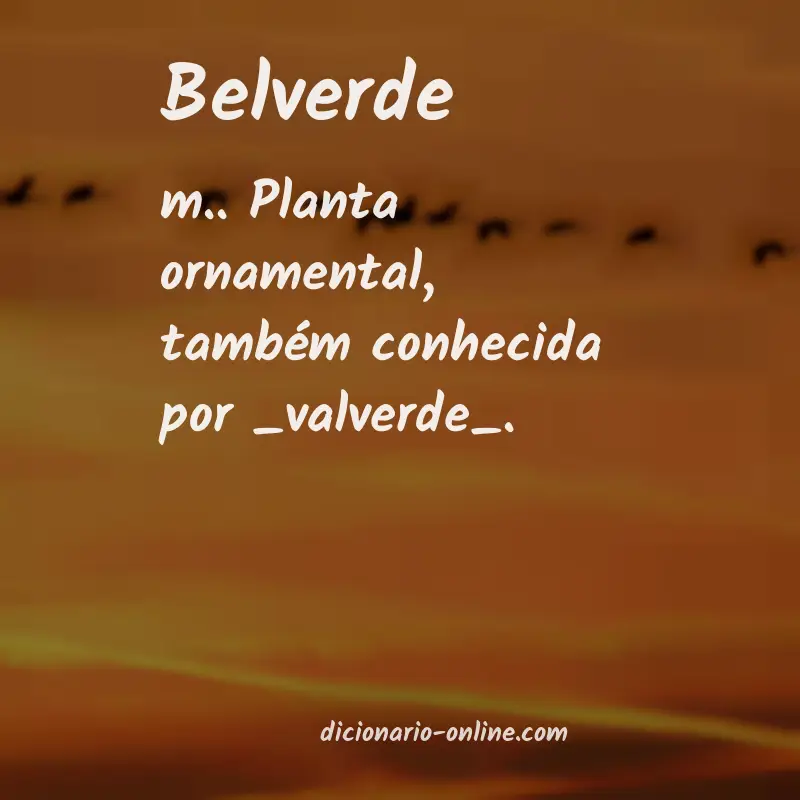 Significado de belverde
