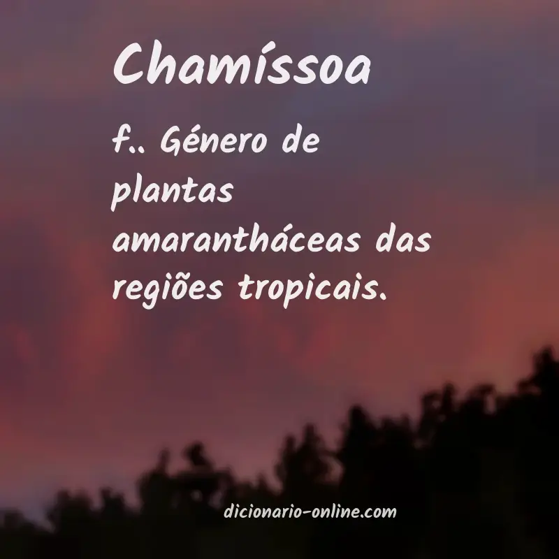 Significado de chamíssoa