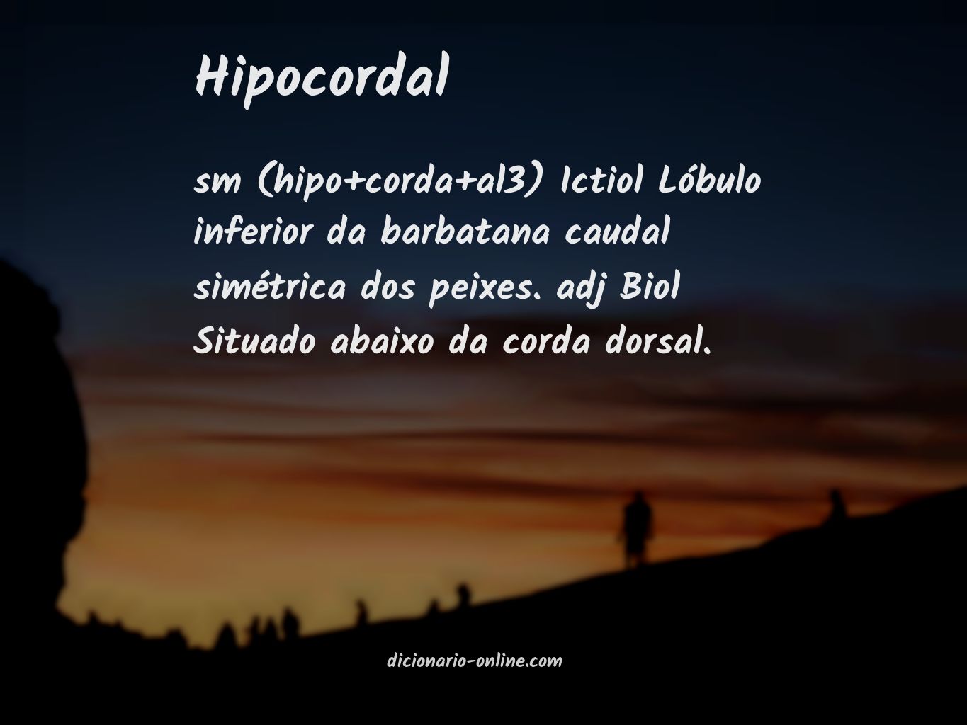 Significado de hipocordal