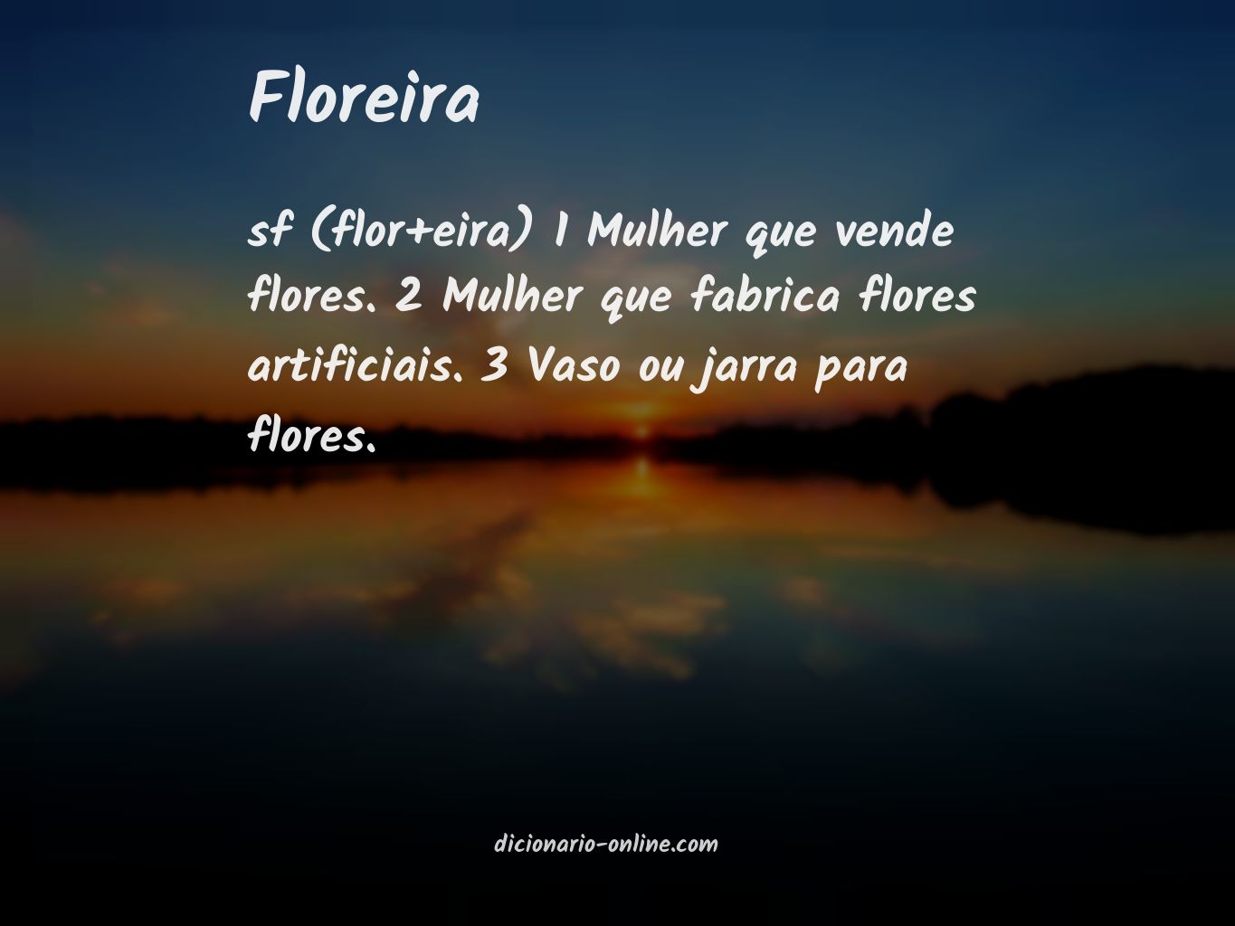 Significado de floreira