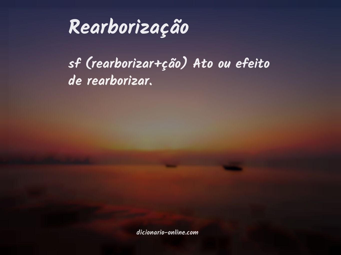 Significado de rearborização