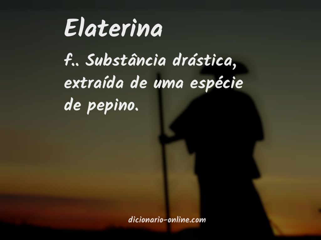 Significado de elaterina