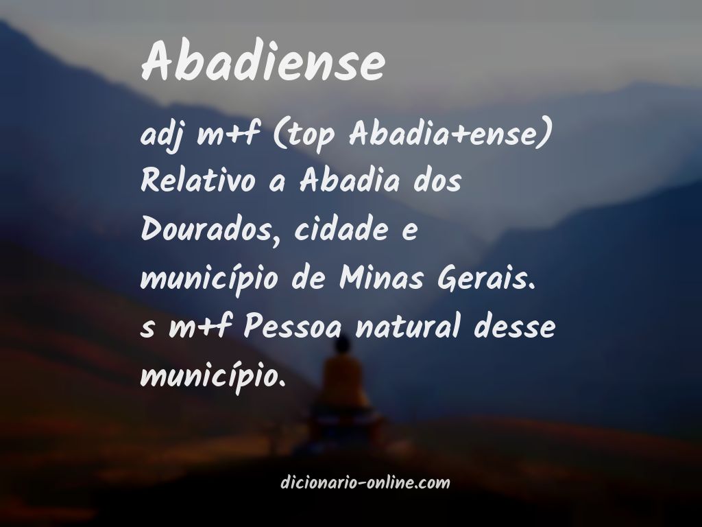 Significado de abadiense