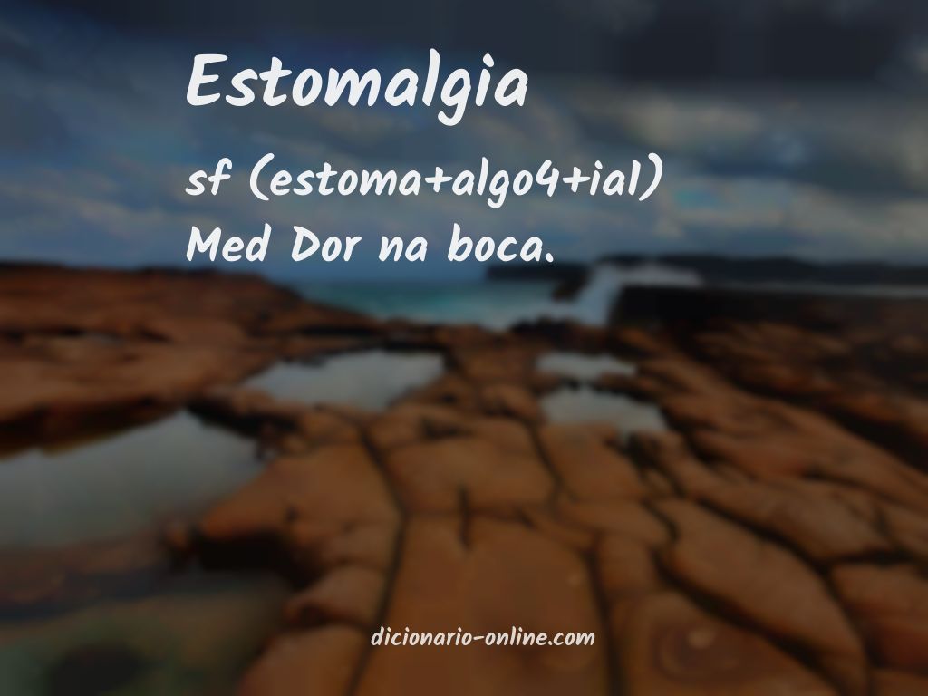 Significado de estomalgia