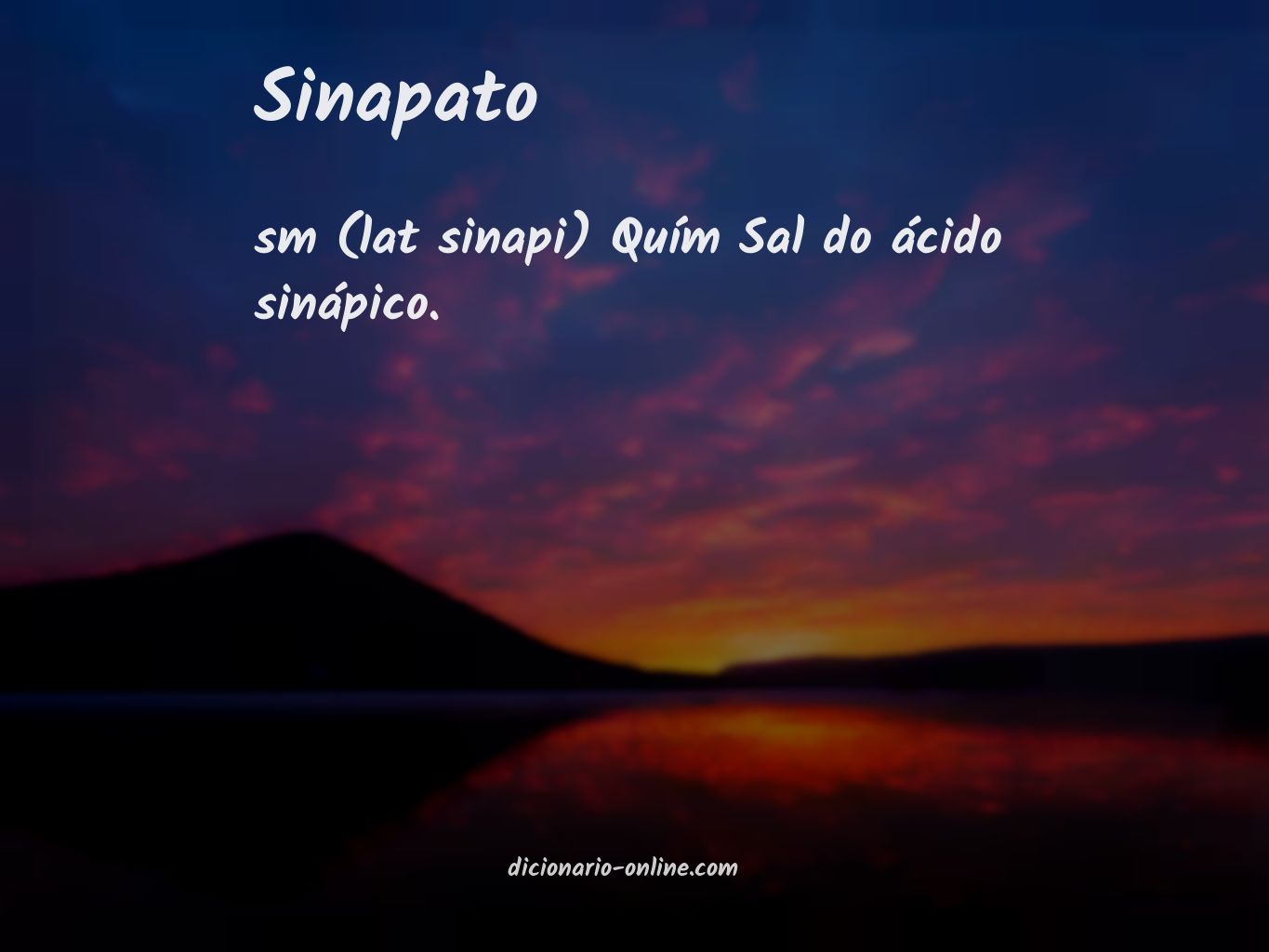 Significado de sinapato