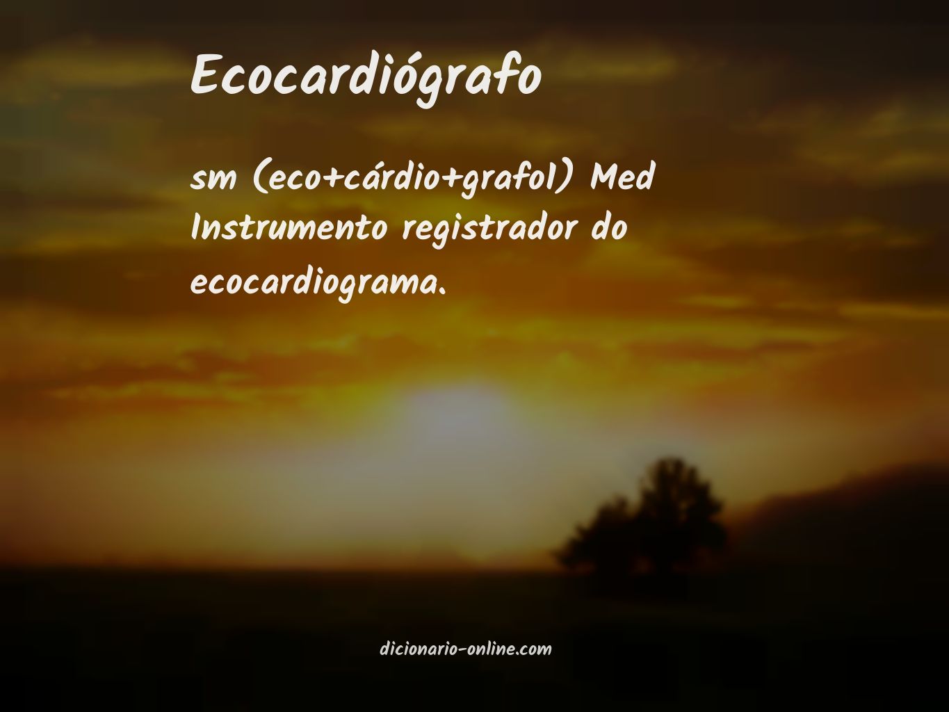 Significado de ecocardiógrafo