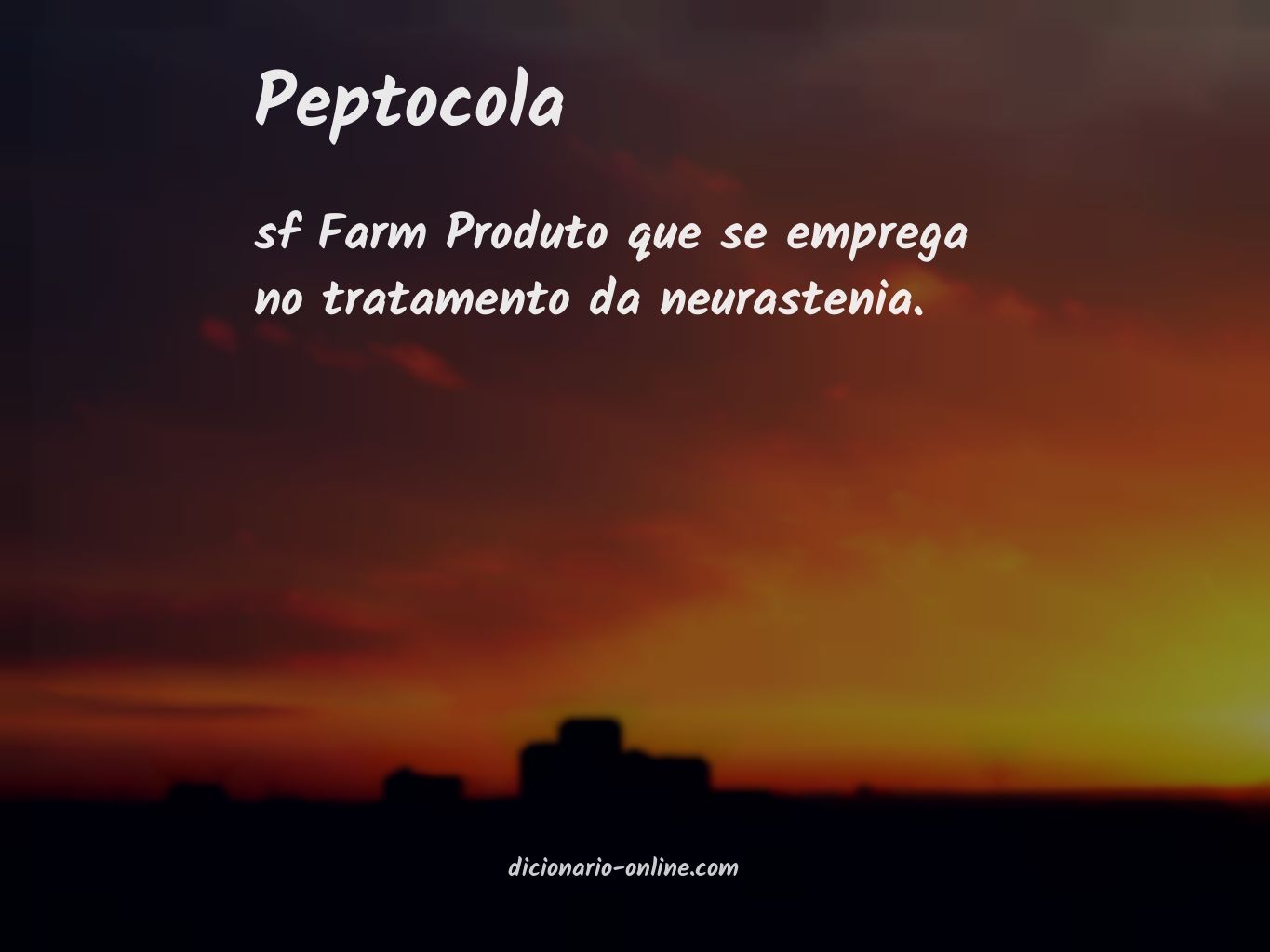 Significado de peptocola