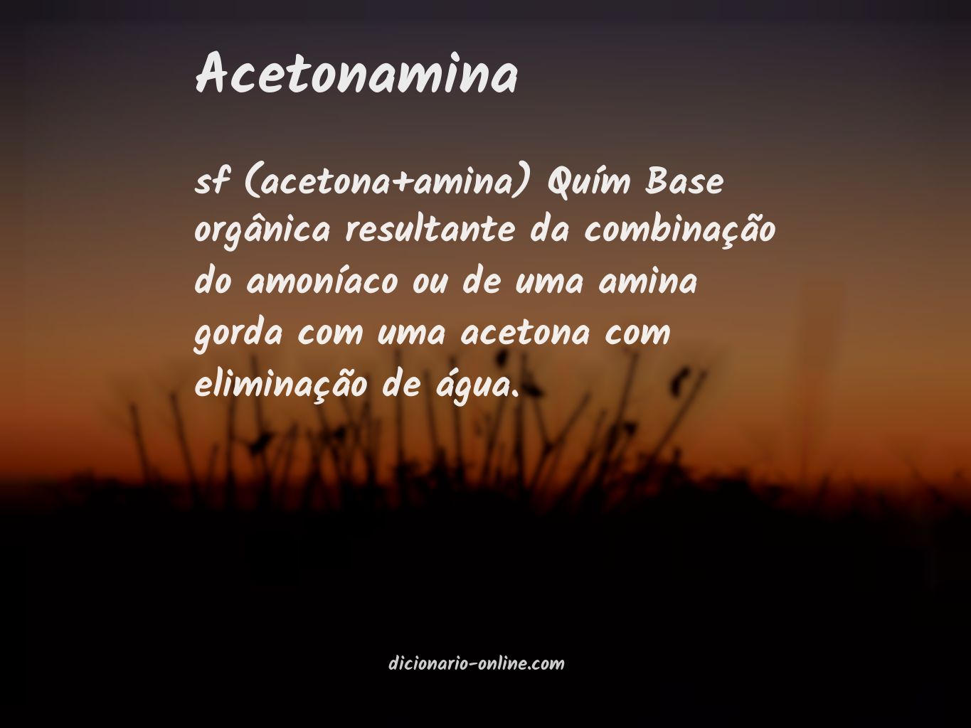 Significado de acetonamina