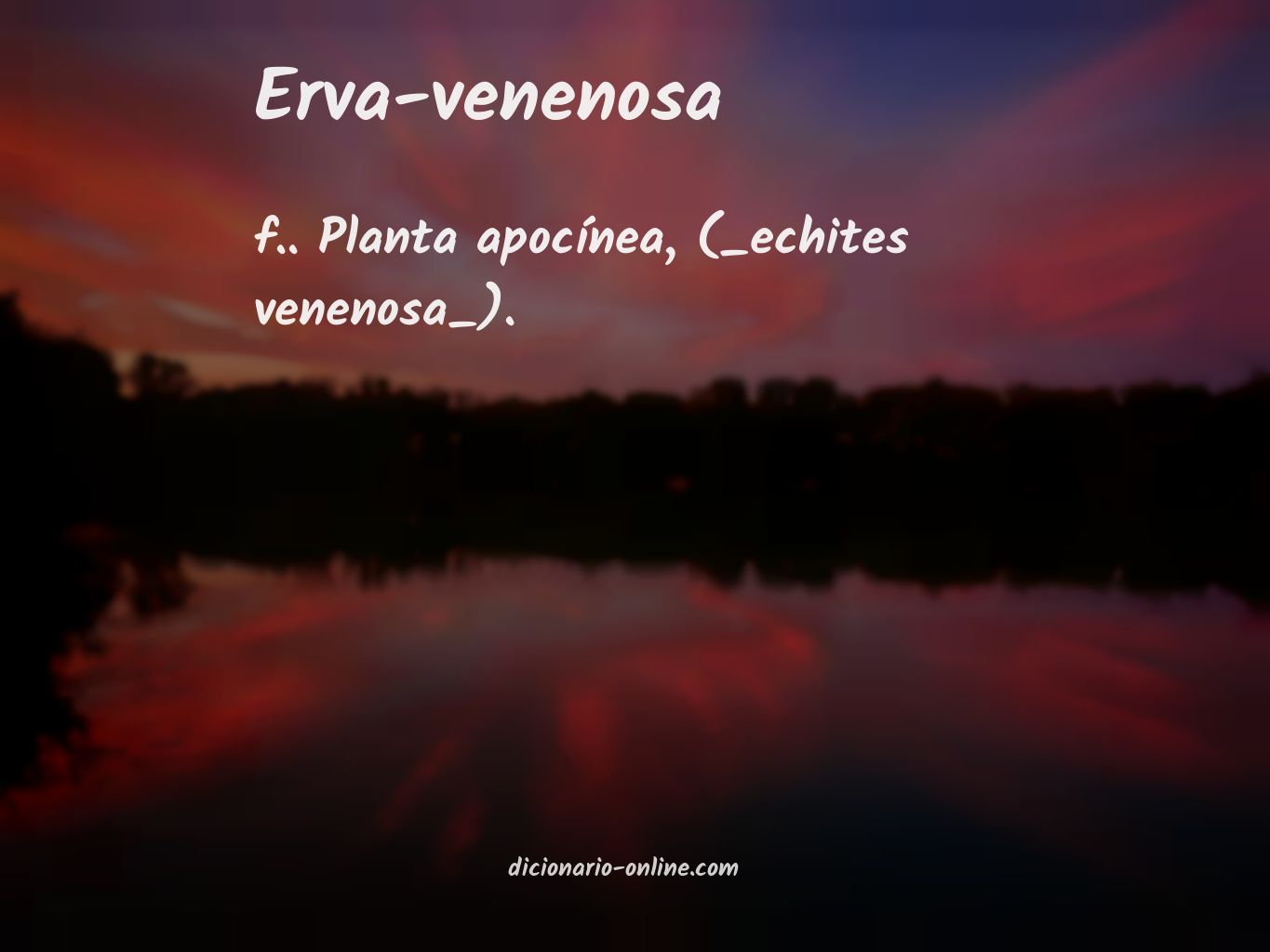 Significado de erva-venenosa