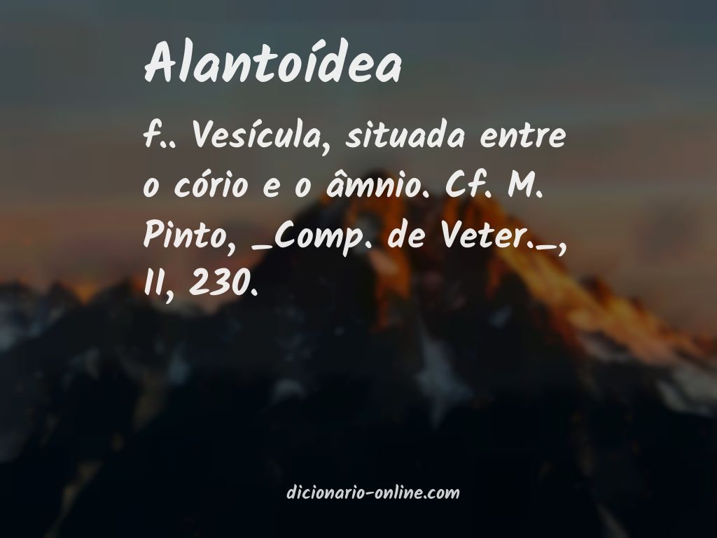 Significado de alantoídea