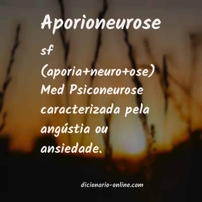 Significado de aporioneurose