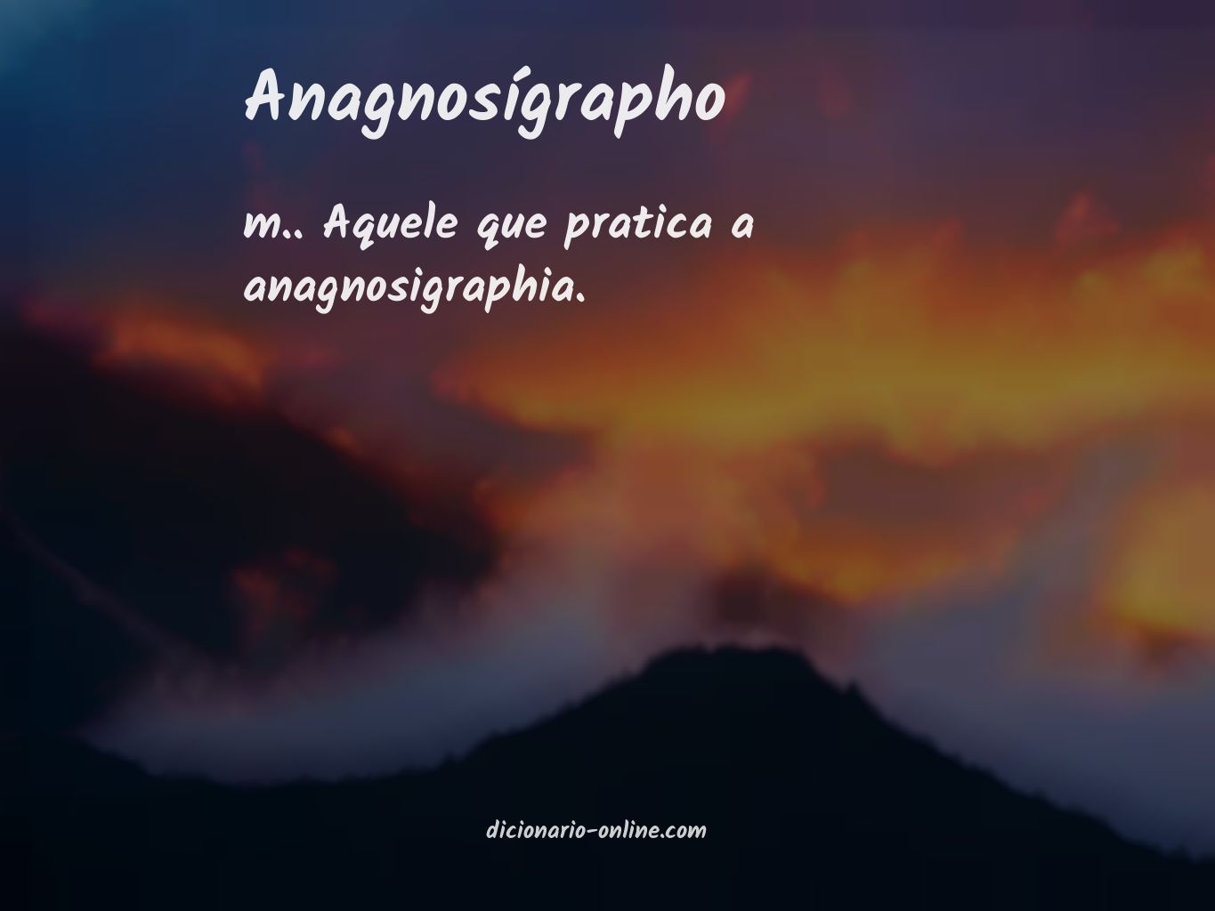 Significado de anagnosígrapho