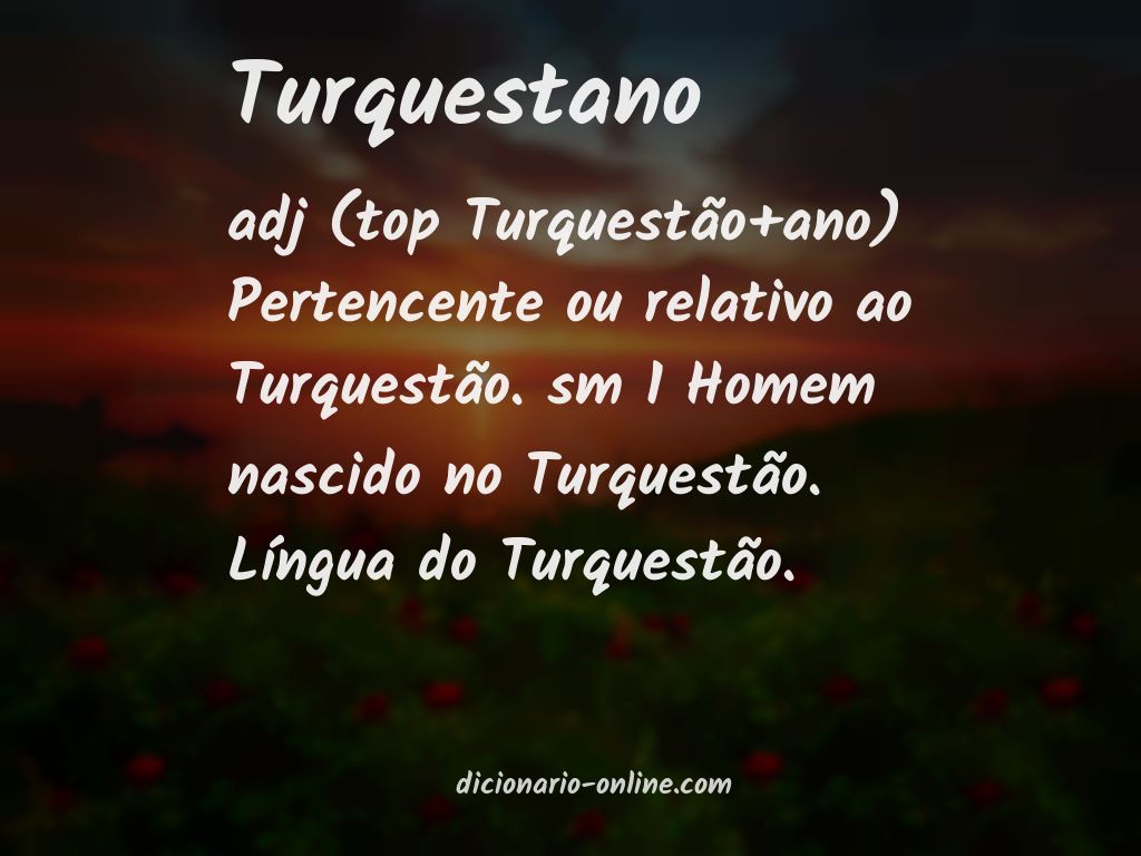 Significado de turquestano