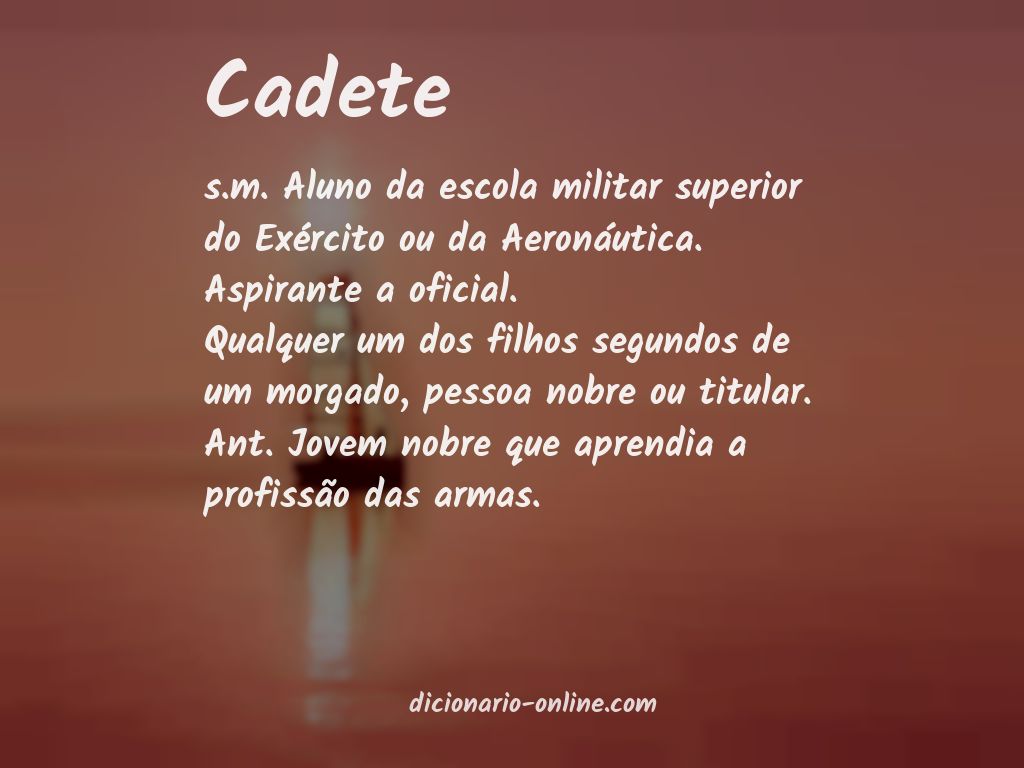 Significado de cadete