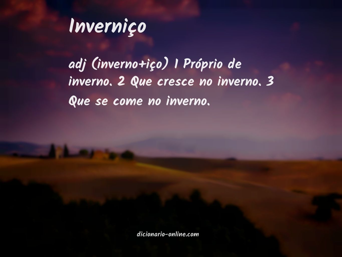 Significado de inverniço