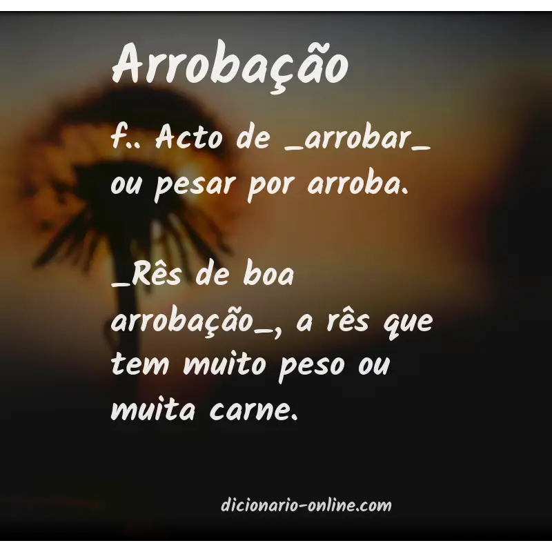 Significado de arrobação