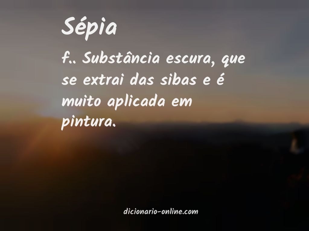 Significado de sépia