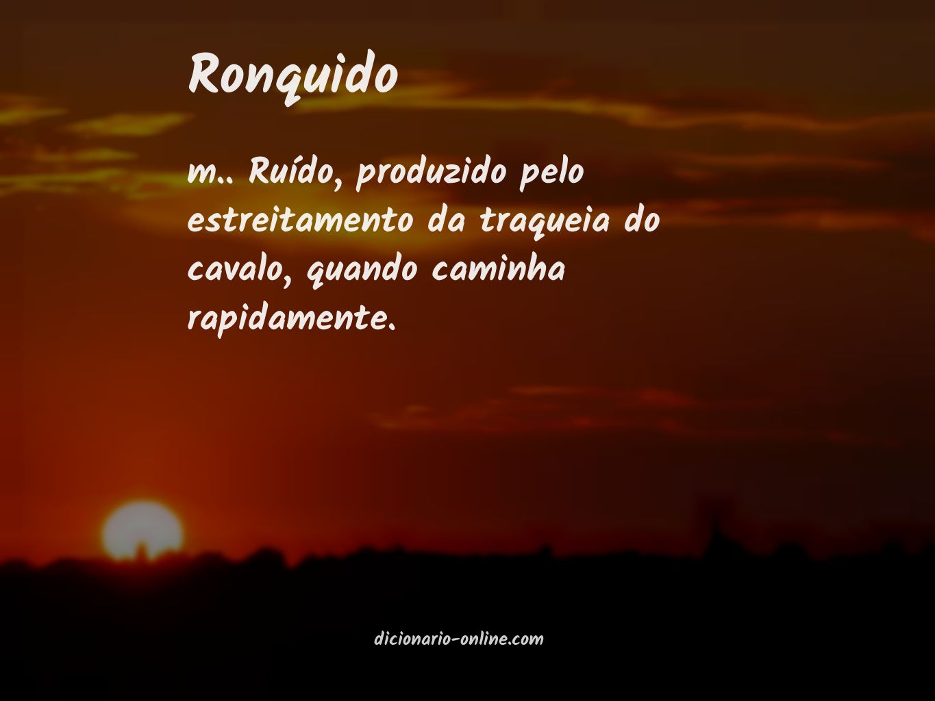 Significado de ronquido