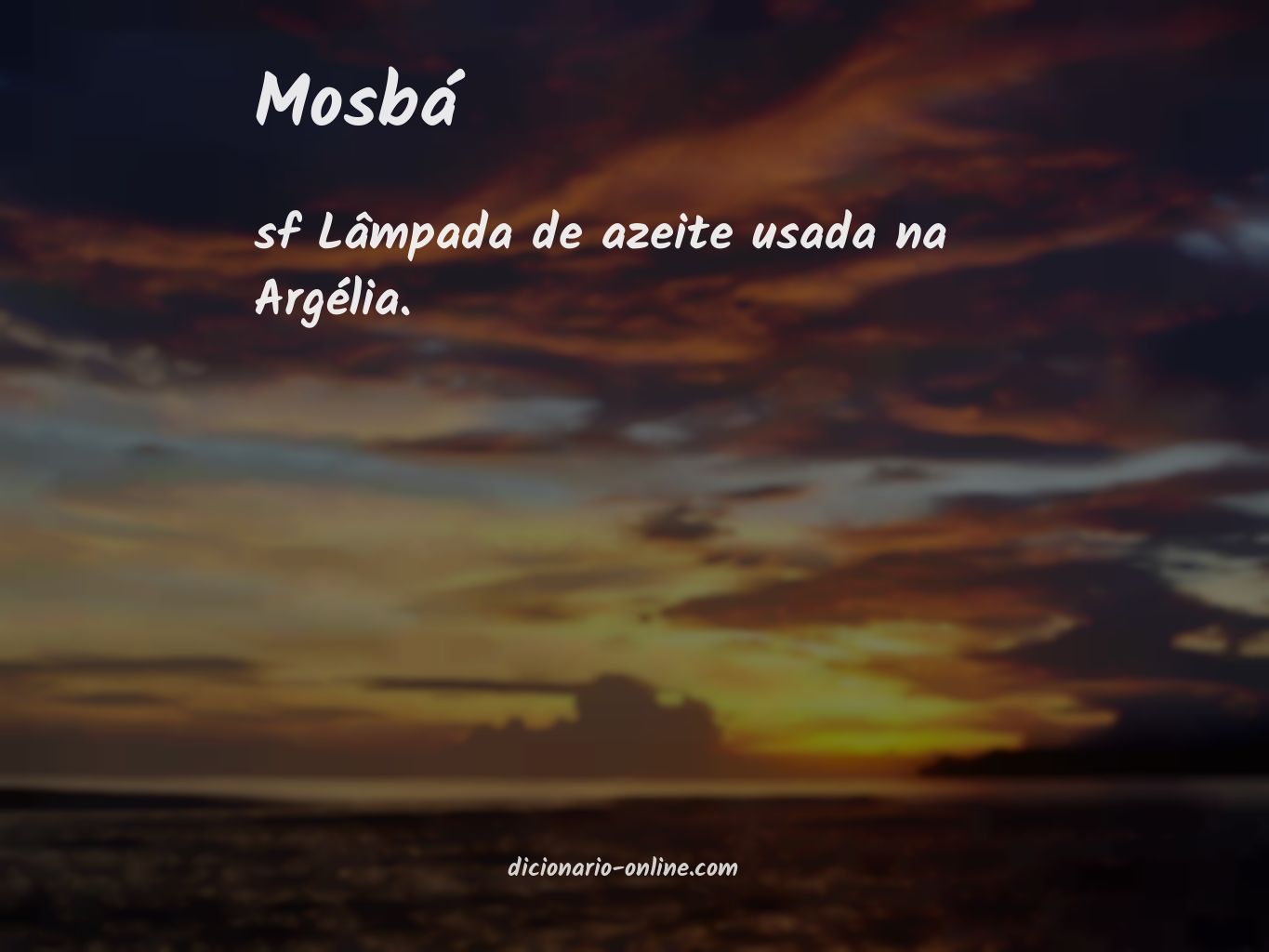 Significado de mosbá