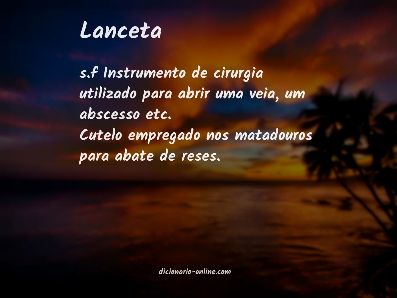 Significado de lanceta