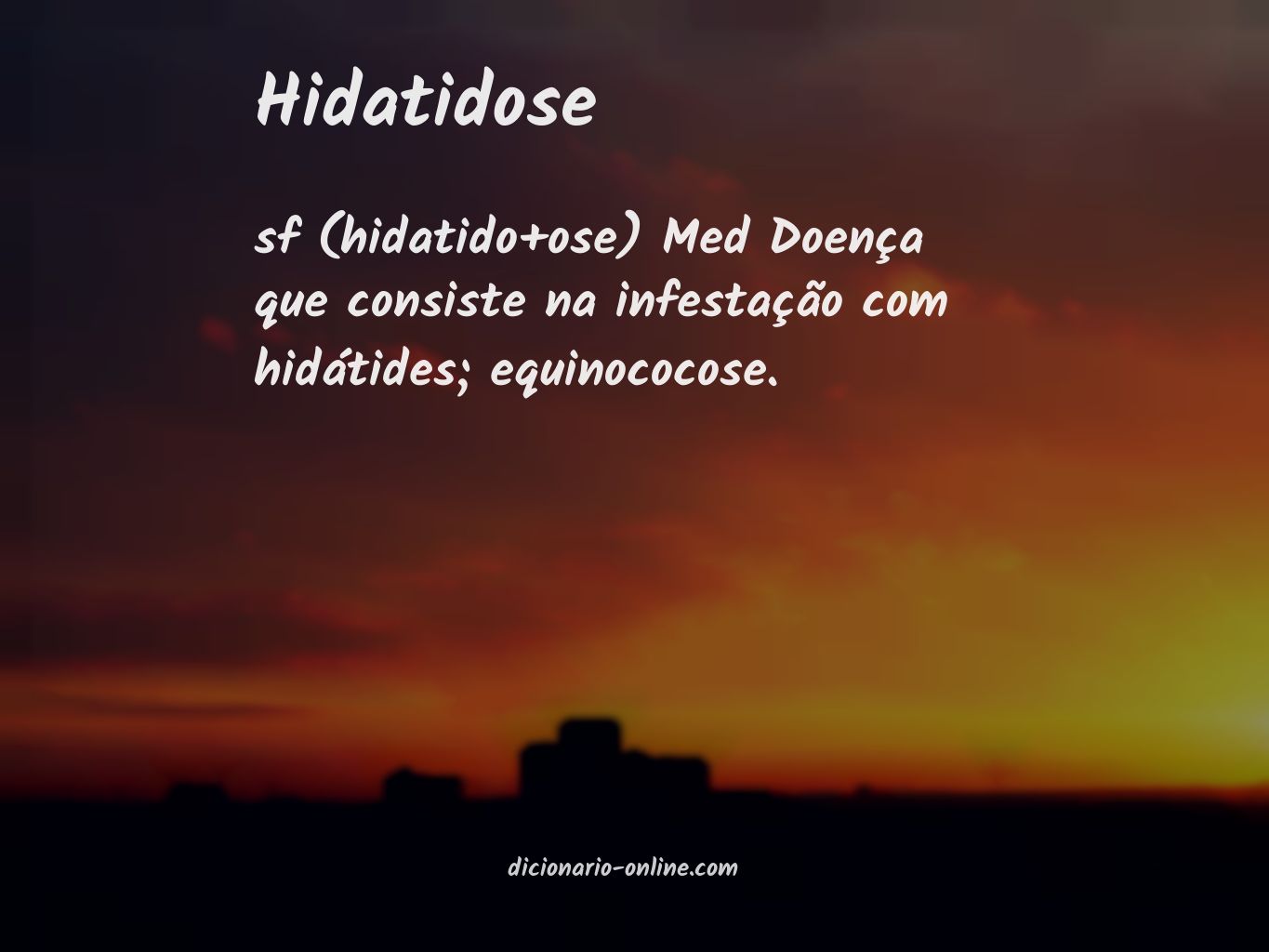 Significado de hidatidose