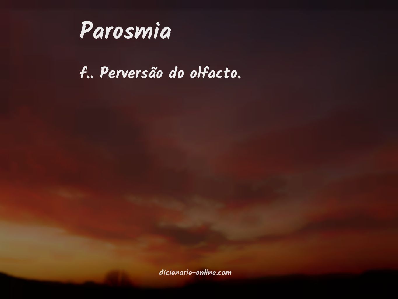 Significado de parosmia