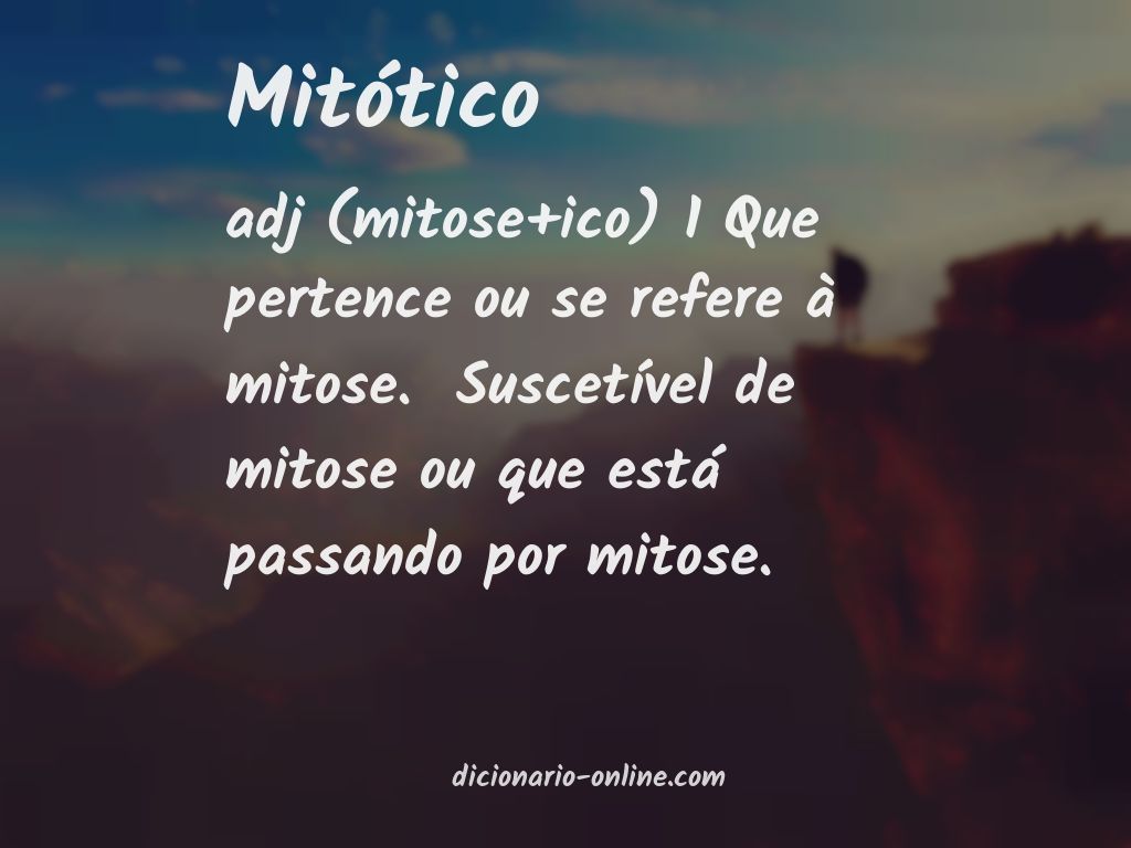 Significado de mitótico