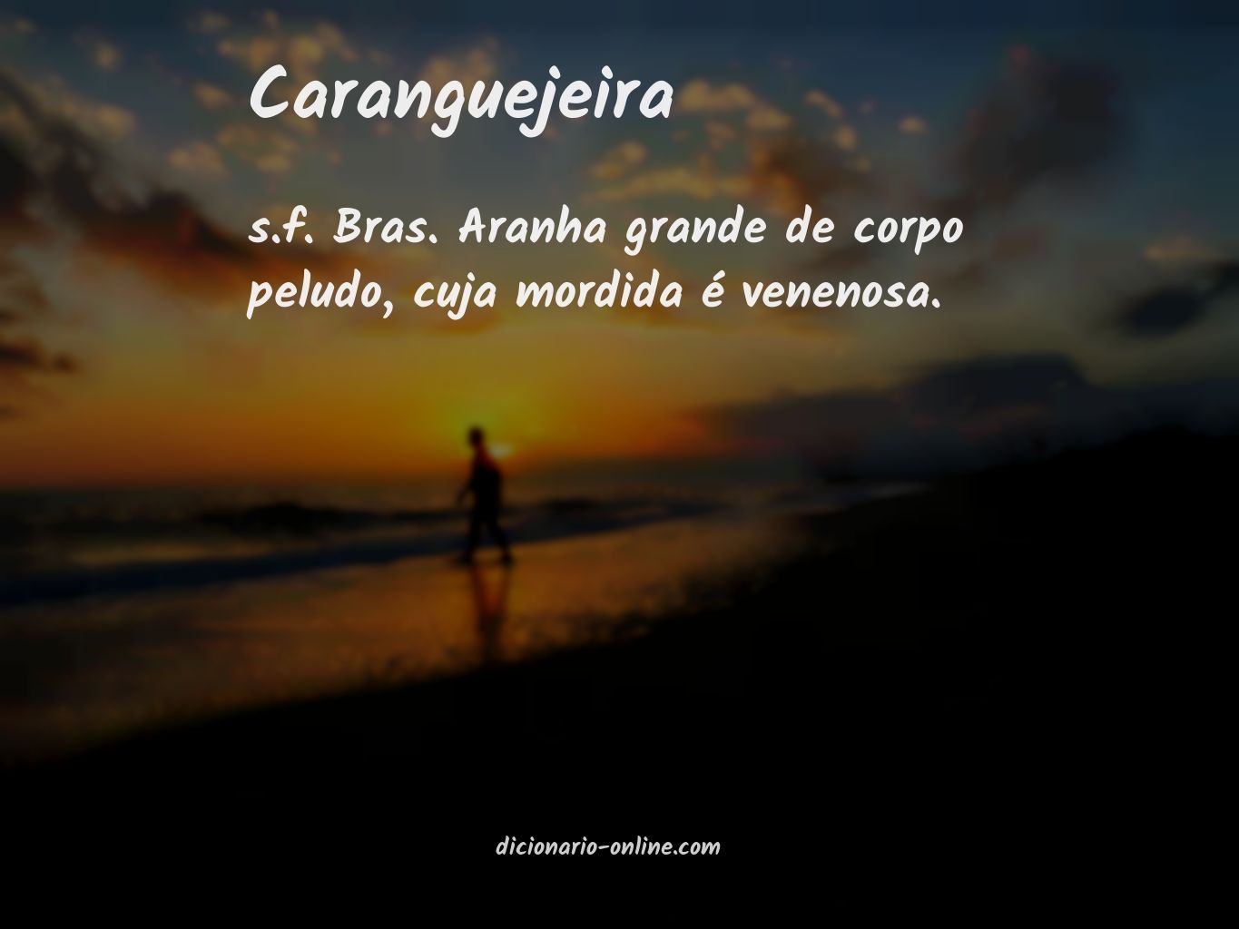 Significado de caranguejeira