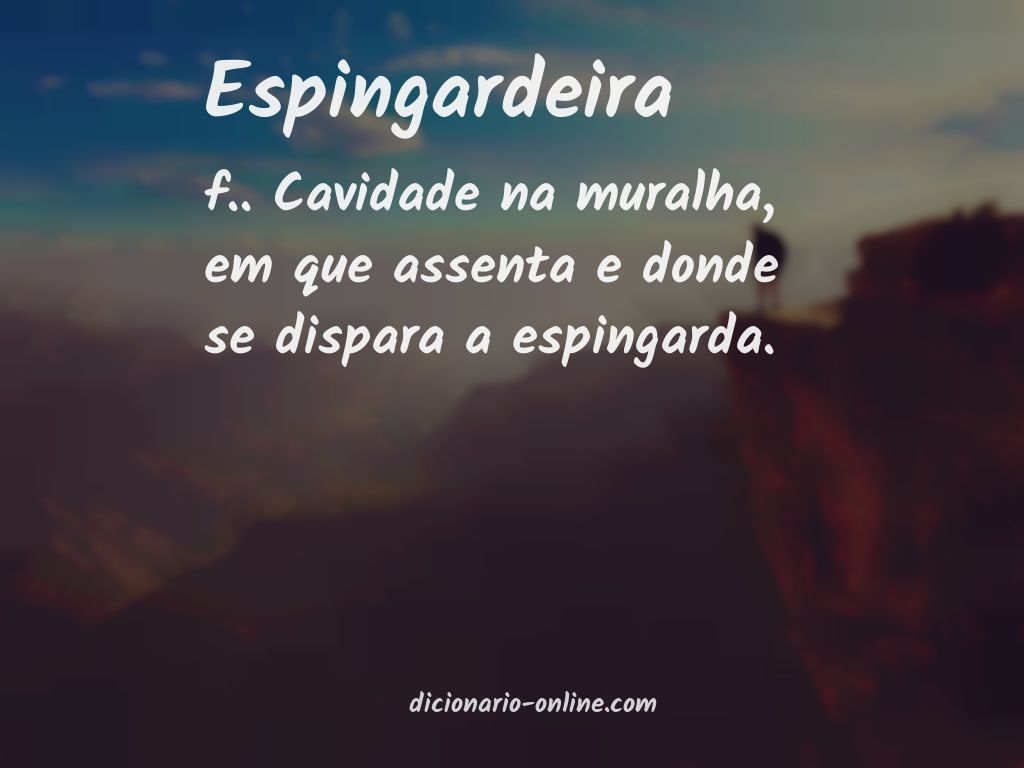 Significado de espingardeira