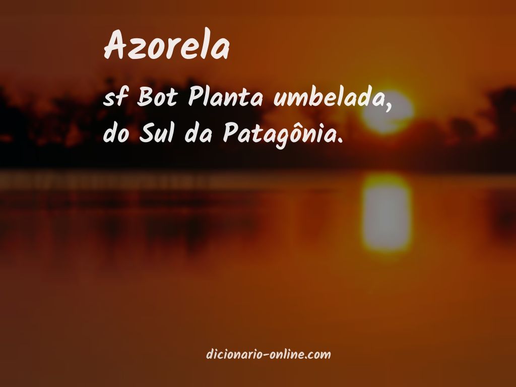 Significado de azorela